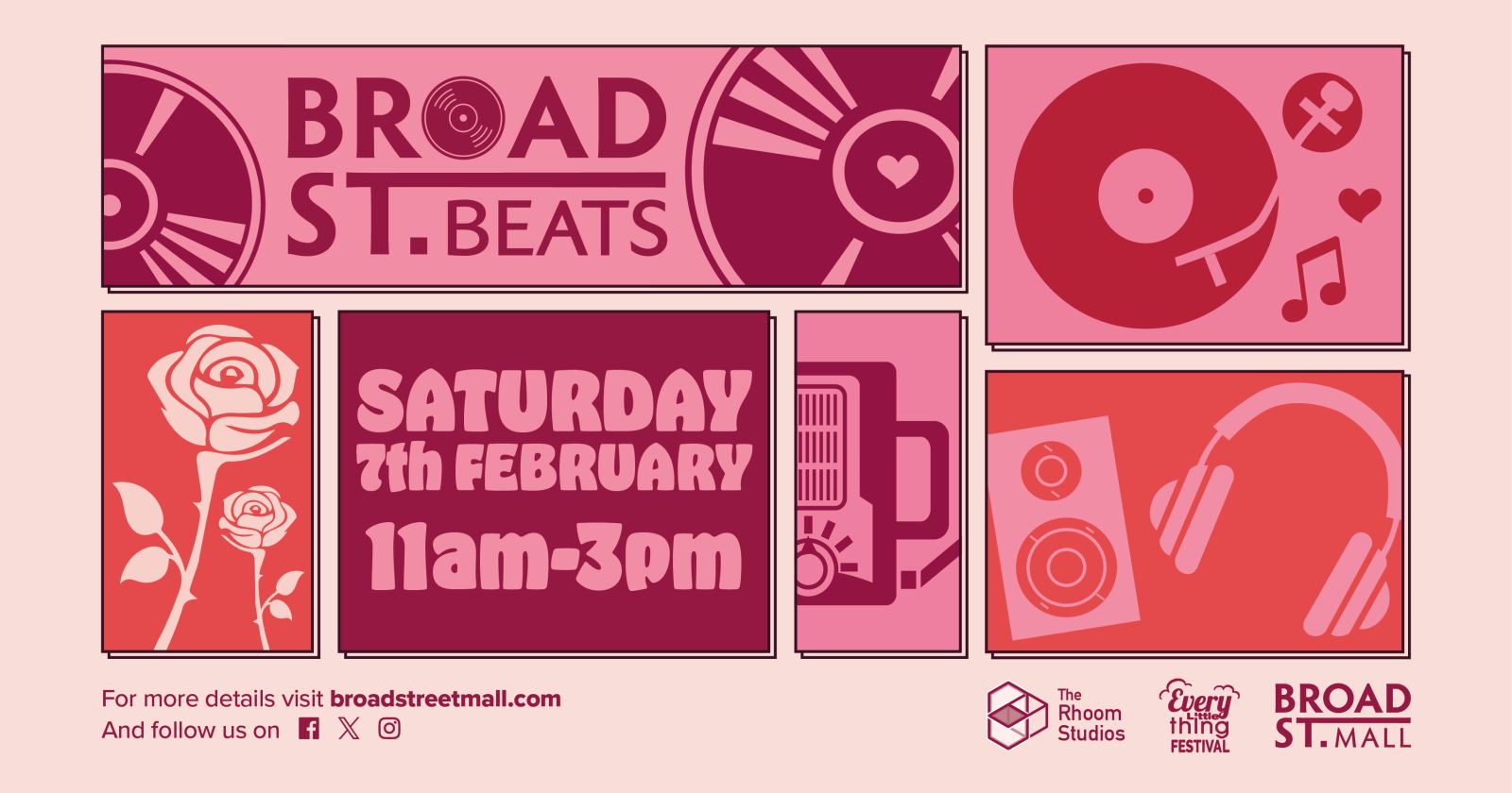 Broad Street Beats valentines poster